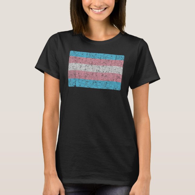 Pride Transgender Flag Trans Flag Tee (Front)