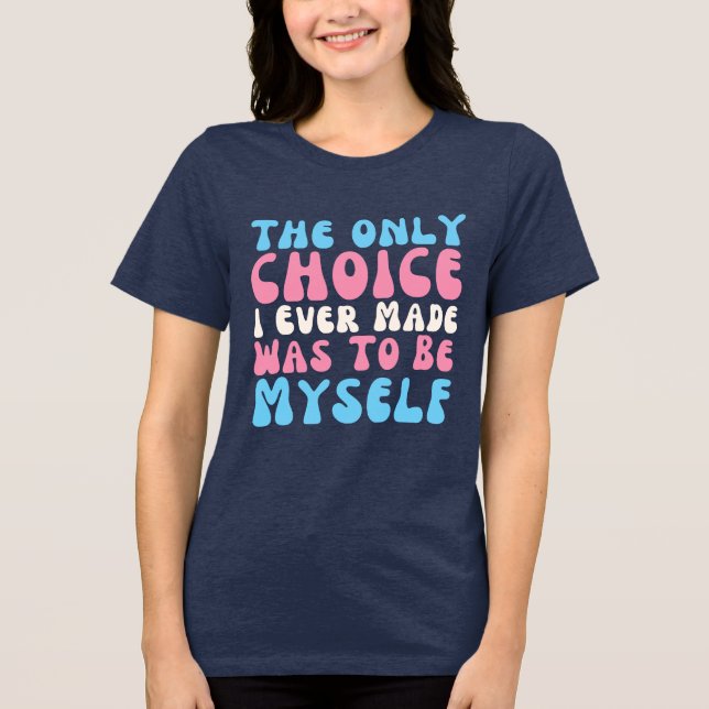 Pride Transgender LGBTQ Tri-Blend Shirt (Front)