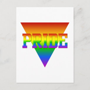 Pride Triangle postcard, customise Postcard