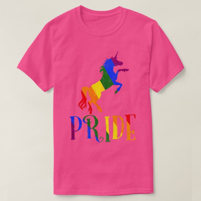 Pride Unicorn LGBT T-Shirt (Design Front)