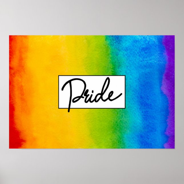 Pride Watercolor Style Poster (Front)