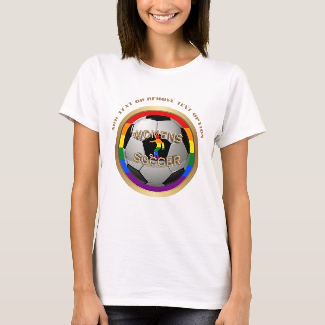 Pride Women's Soccer Ball T-Shirt (Front)