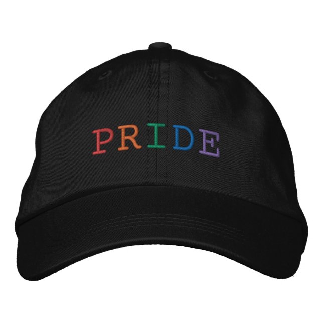 Pride Word Embroidered Hat (Front)