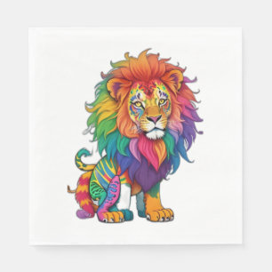 Prideful Pals The Rainbow Roamer Sticker Sticker  Napkin