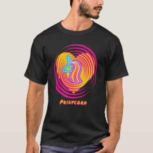 Pridycorn Neon 4 Rainbow Proud Unicorn Colorful De T-Shirt