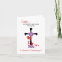 Priest 10th Ordination Anniversary Black Cross