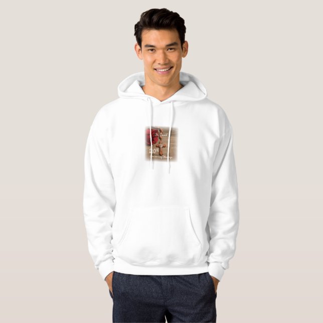 Priest 20th Ordination Anniversary Rose and Rosary Hoodie (Front Full)