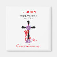 Priest 35th Ordination Anniversary Black Cross