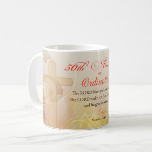 Priest, 50th Anniversary of Ordination Blessing Coffee Mug
