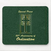 Priest 50th Anniversary of Ordination Leather Look