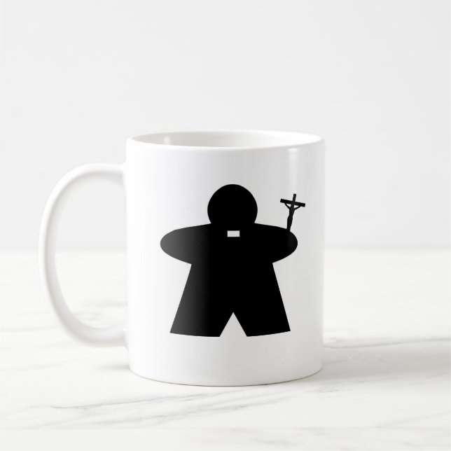 Priest and Nun Meeple mug (Left)