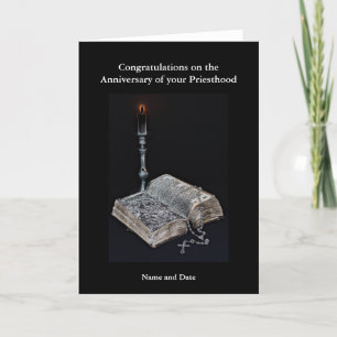 Priest Anniversary 15th 20th 25th 30th 40th 50th Card