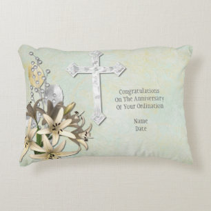 Priest Anniversary 15th 20th 25th 30th 40th 50th Decorative Cushion