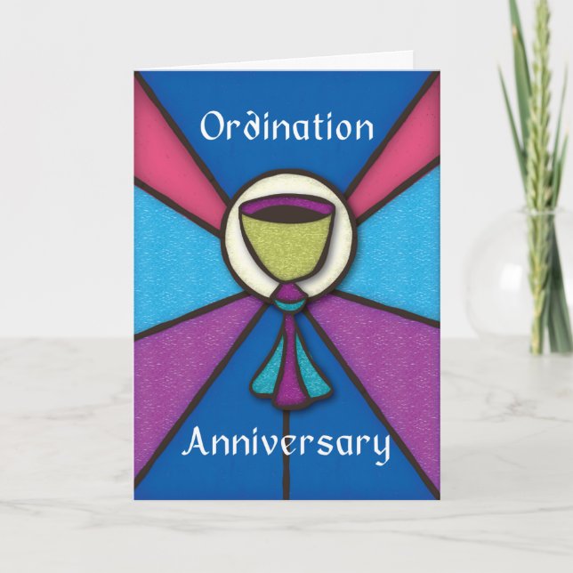 Priest Anniversary of Ordination Congratulations Card (Front)