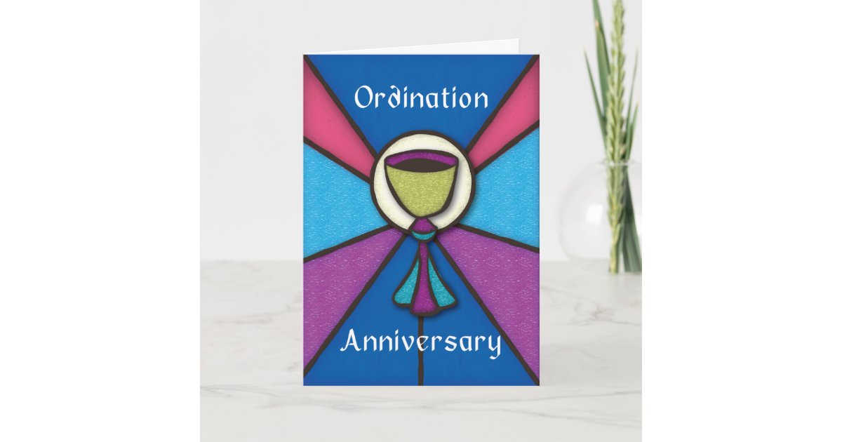 Priest Anniversary of Ordination Congratulations Card Zazzle
