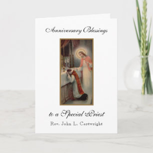 Priest Anniversary Ordination Altar Jesus Poem Card