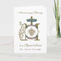 Priest Anniversary Ordination Marian Cross IHS Car