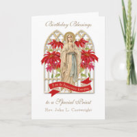 Priest Birthday Blessings Celebration Virgin Mary