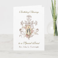 Priest Birthday Blessings Celebration Virgin Mary