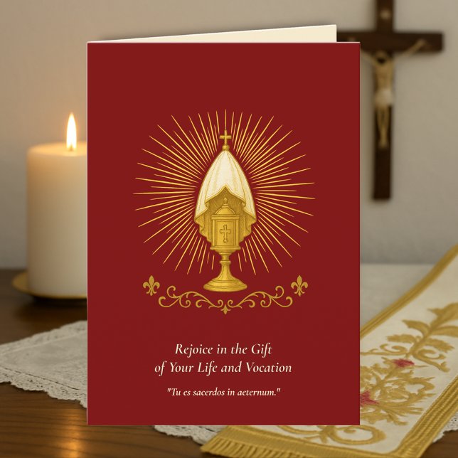Priest Birthday Card from Bishop Catholic (Creator Uploaded)