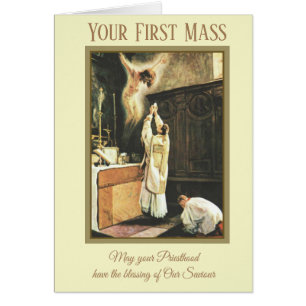 Priest celebrates his first Mass