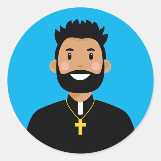 Priest Classic Round Sticker (Front)