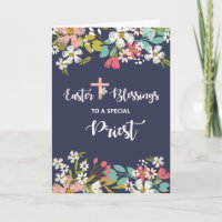 Priest Easter Blessings of Risen Christ Flowers