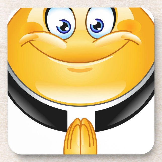 priest emoji coaster (Front)