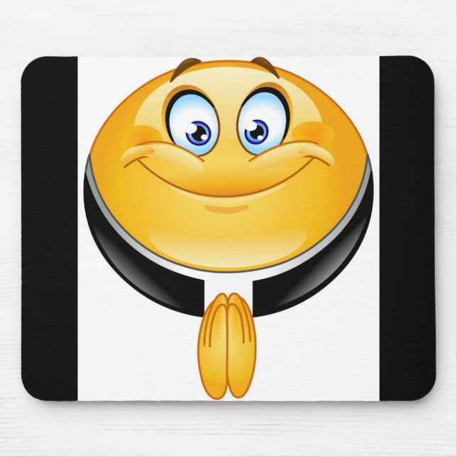 priest emoji mouse mat (Front)