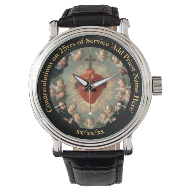 Priest Gift Ordination Anniversary Thank You Xmas Watch (Front)