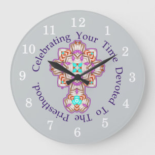Priest Ordination  Anniversary Gift Large Clock