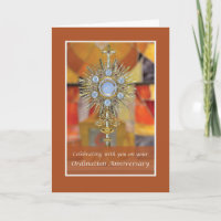 Priest Ordination Anniversary Monstrance with Host