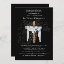 Priest Pastor Deacon Minister Retirement Invites