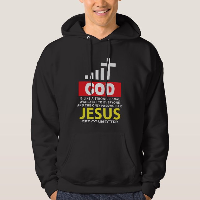 Priest religion gift priest Jesus Hoodie (Front)
