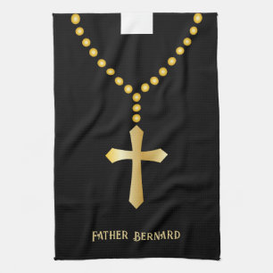 Priest Vicar Pastor Religious Tea Towel