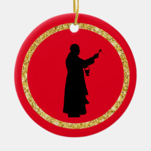 Priest with Holy Water Ornament