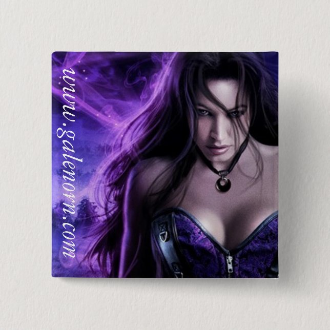 Priestess Dreaming Square Pin Badge (Front)