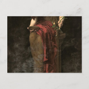 Priestess of Delphi, 1891 by John Collier Postcard