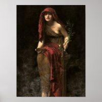 Priestess of Delphi, 1891 by John Collier
