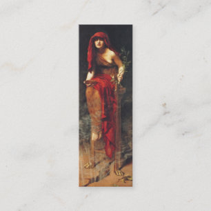 Priestess of Delphi Bookmark by John Maler Collier Mini Business Card