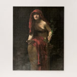 Priestess of Delphi by John Collier Jigsaw Puzzle<br><div class="desc">John Collier - Priestess of Delphi,  1891. John Maler Collier was a British painter and writer. He painted in the Pre-Raphaelite style,  and was one of the most prominent portrait painters of his generation.</div>