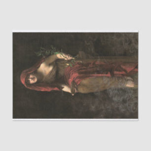Priestess of Delphi by John Collier Tissue Paper