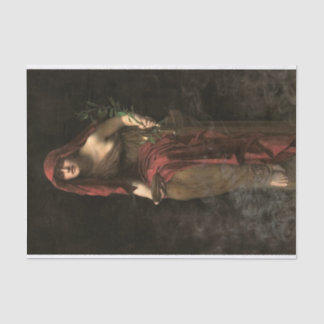 Priestess of Delphi by John Collier Tissue Paper