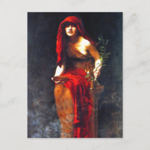 Priestess of Delphi ~ Collier Fine Art Painting Postcard