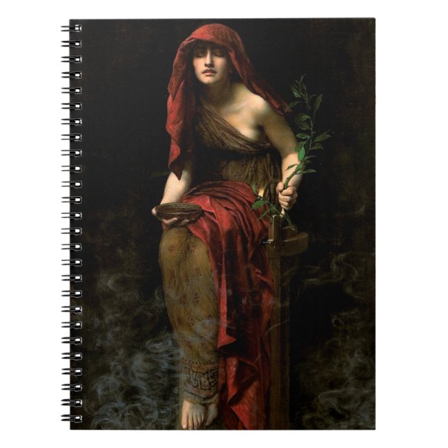 Priestess of Delphi John Collier Art Notebook (Front)