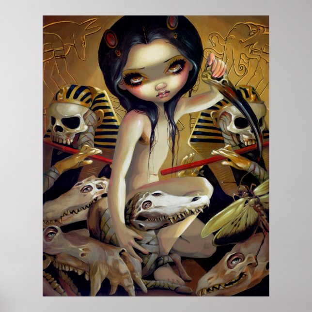 Priestess of Nyarlathotep ART PRINT egypt gothic (Front)