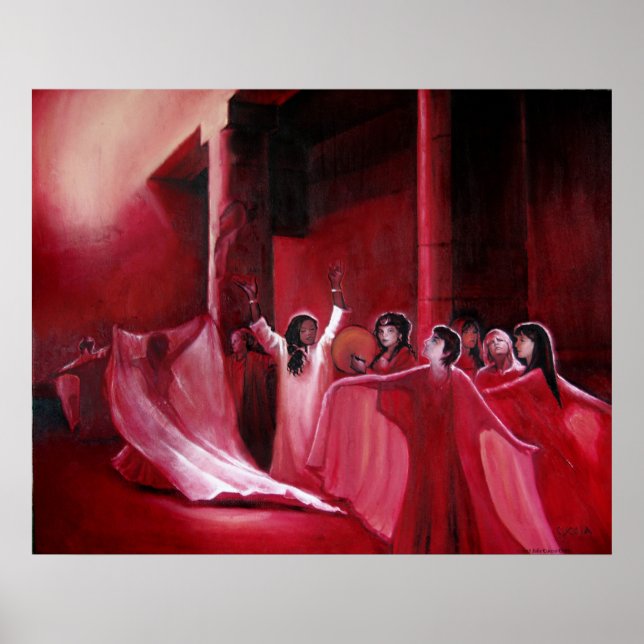 Priestesses of the Blood Mysteries Poster (Front)