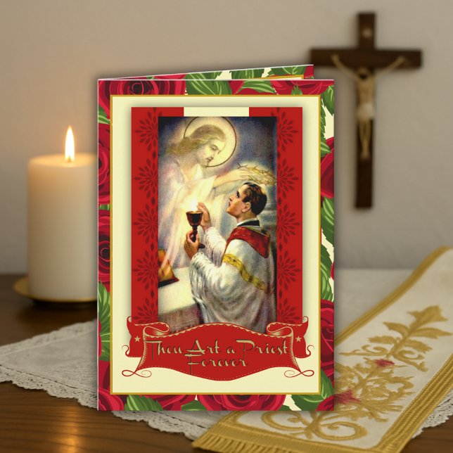 Priesthood Anniversary Priest Ordination Jesus Car Card (Creator Uploaded)