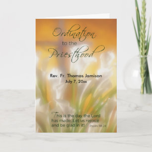 Priesthood Ordination, Customisable Name & Date, L Card