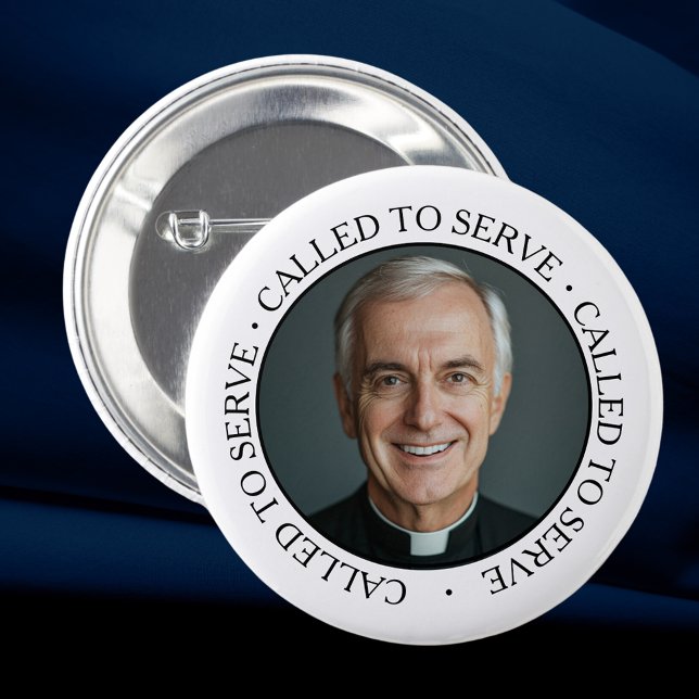 Priesthood Ordination Pastor Priest Collar 6 Cm Round Badge (Creator Uploaded)